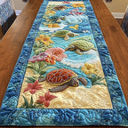 Turtle Family in Shallow Water Table Runner