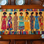 Juneteenth Row of Standing Women Table Runner