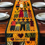 Juneteenth Family with Red Heart Table Runner