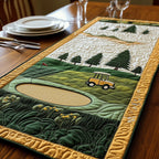 Golf Cart Beside Sand Bunker Table Runner