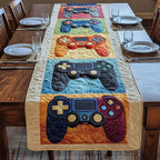 Red Black and Blue Controllers Table Runner