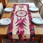 Pink Dreamcatcher on Magenta Border Table Runner