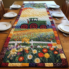 Blooming Tractor Table Runner
