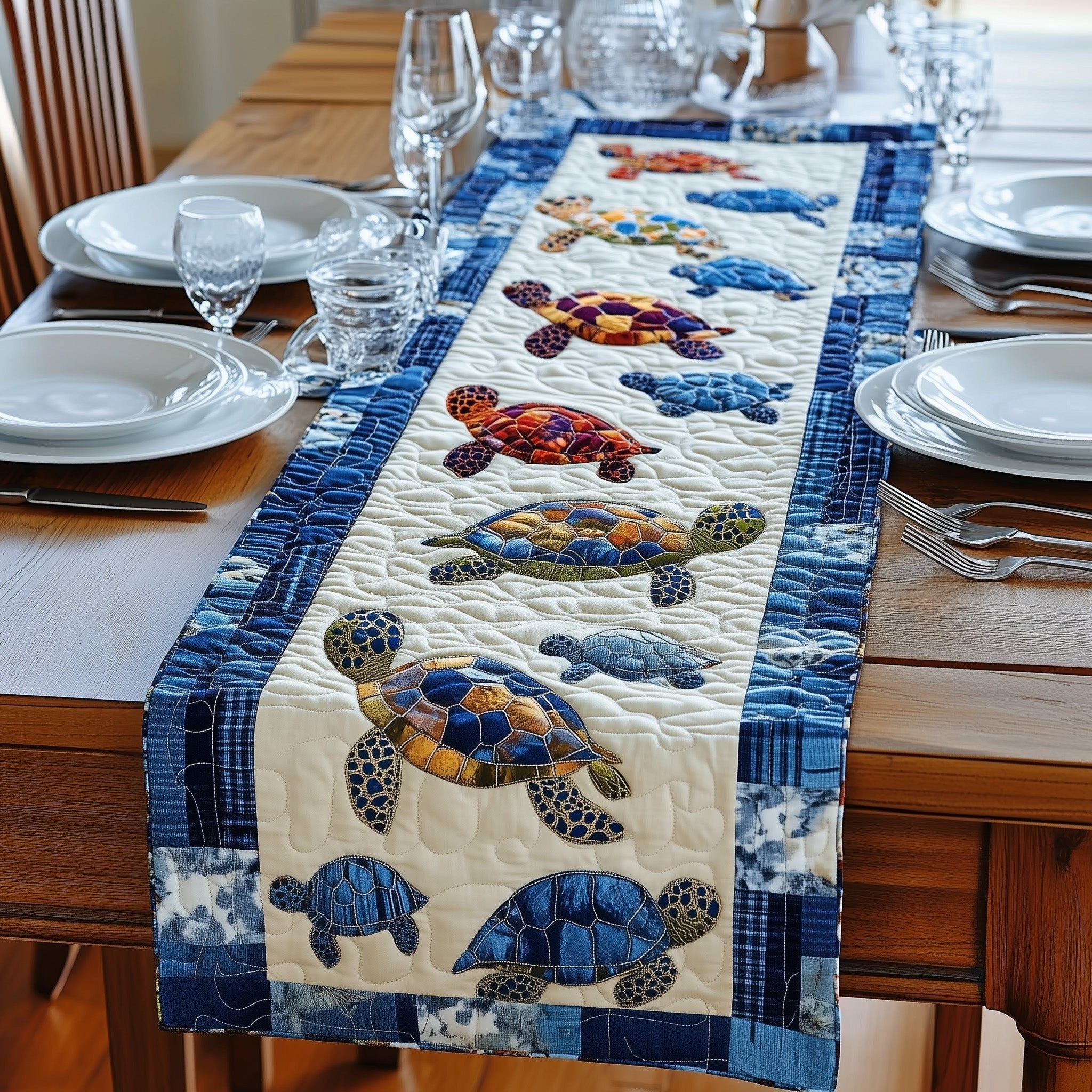 Baby Turtles Table Runner