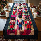 Nutcrackers in Red and Blue Coats Table Runner