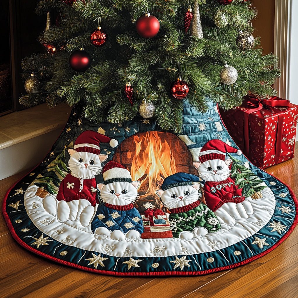 Cozy Furry Christmas Tree Skirt