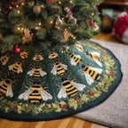 Holiday Bee Christmas Tree Skirt