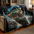 Green Engine Under the Starry Sky Sofa Cover
