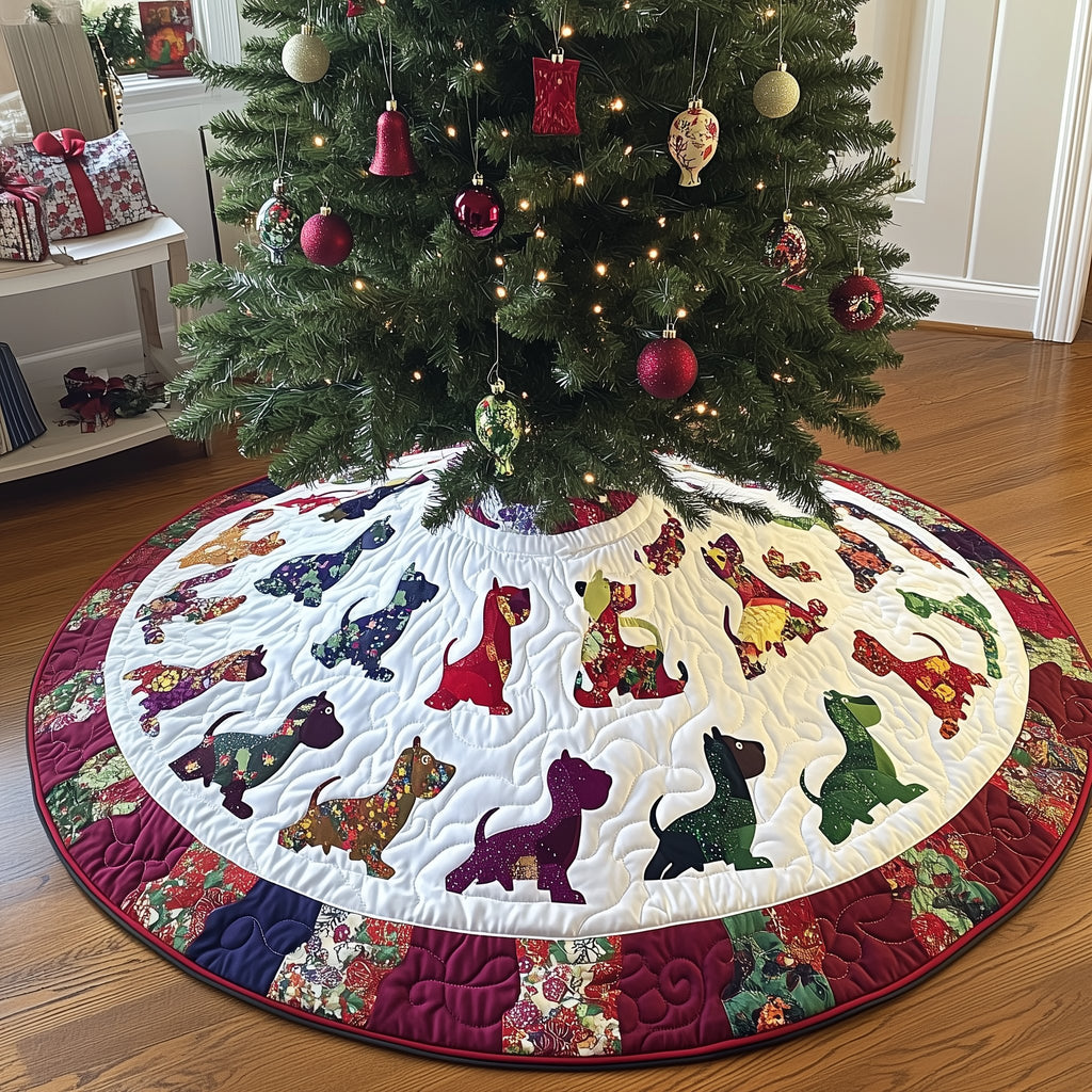 Festive Dog Christmas Tree Skirt
