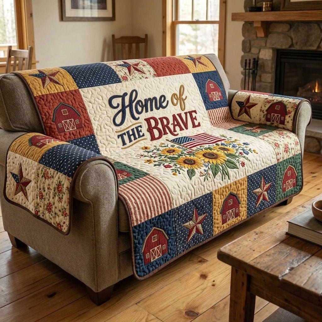 Home of the Brave Sofa Cover