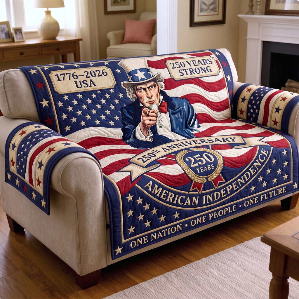 Uncle Sam and American Independence Sofa Cover