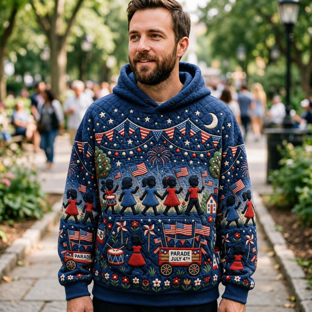 Star Spangled Night with Dancers hoodie, all-over print