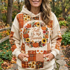 Fall Is My Favorite Wreath hoodie, all-over print