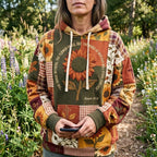 The Grass Withers Sunflower Panel hoodie, all-over print