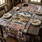 One Nation One Future with Bison Table Runner