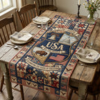 USA We the People Bison Panel Table Runner