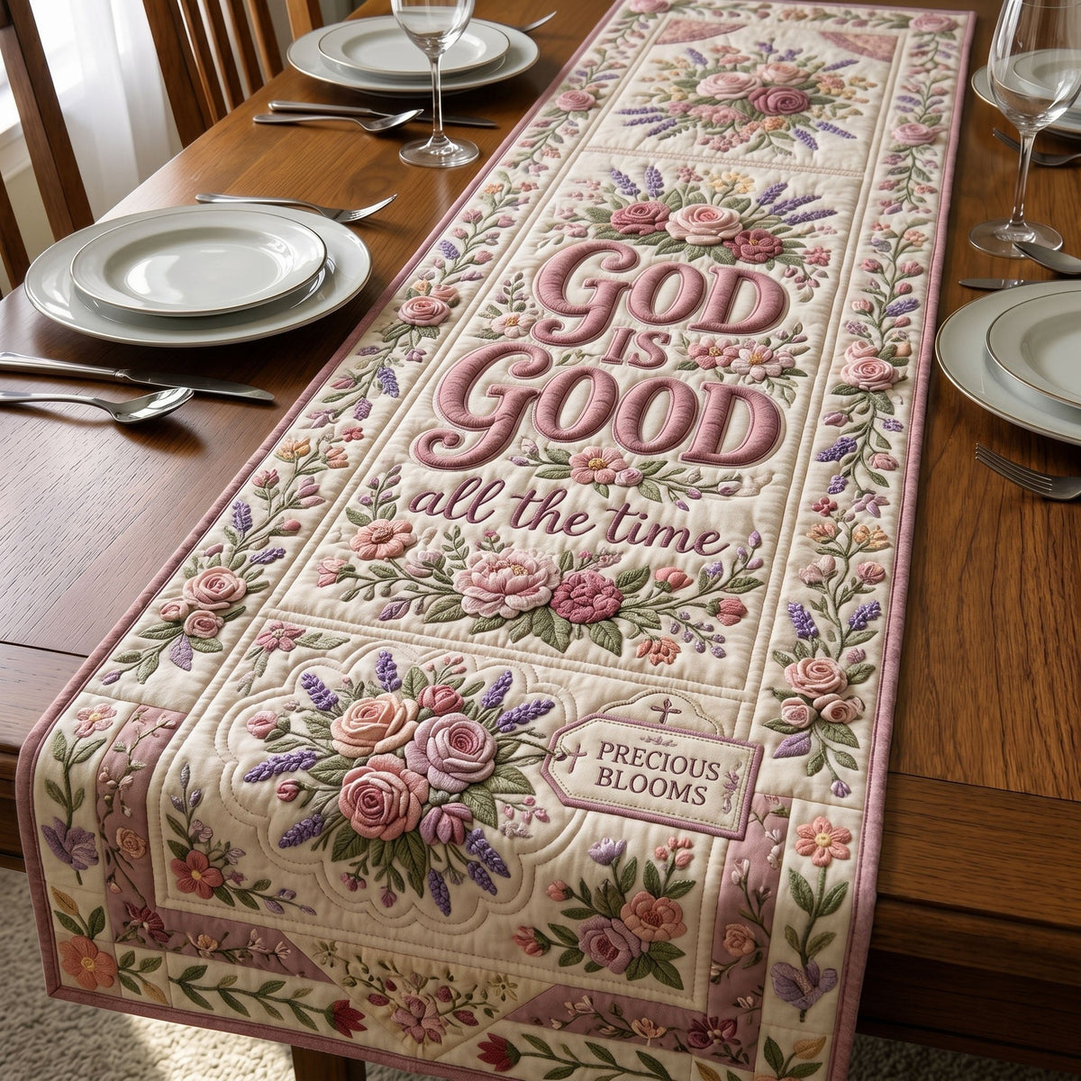 God Is Good All the Time Table Runner