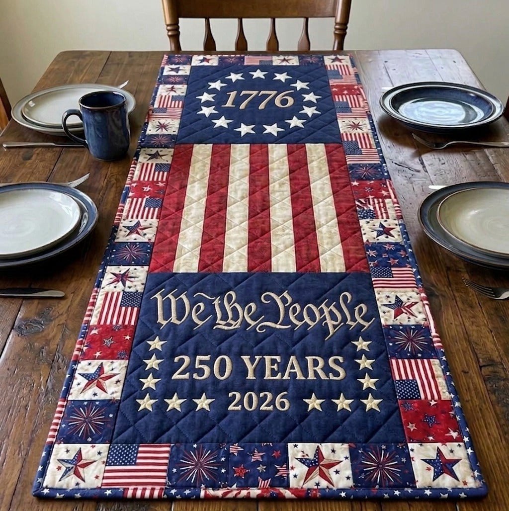 We The People 250 Years 2026 MU88 Table Runner