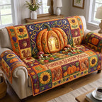 Pumpkin Season Magic Cottage Sofa Cover