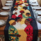 Group Portrait with Headwraps Table Runner