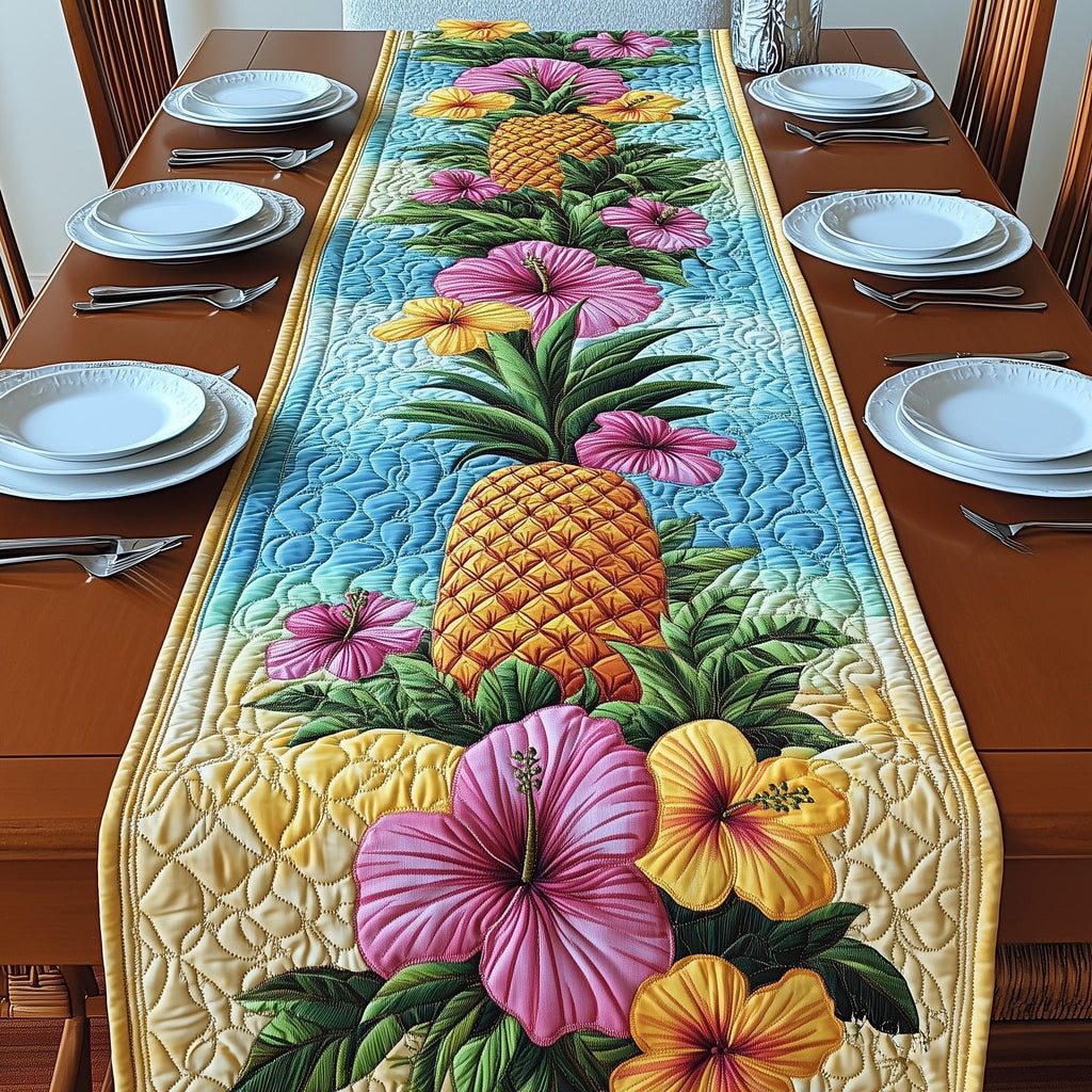 Tropical Pineapple Table Runner