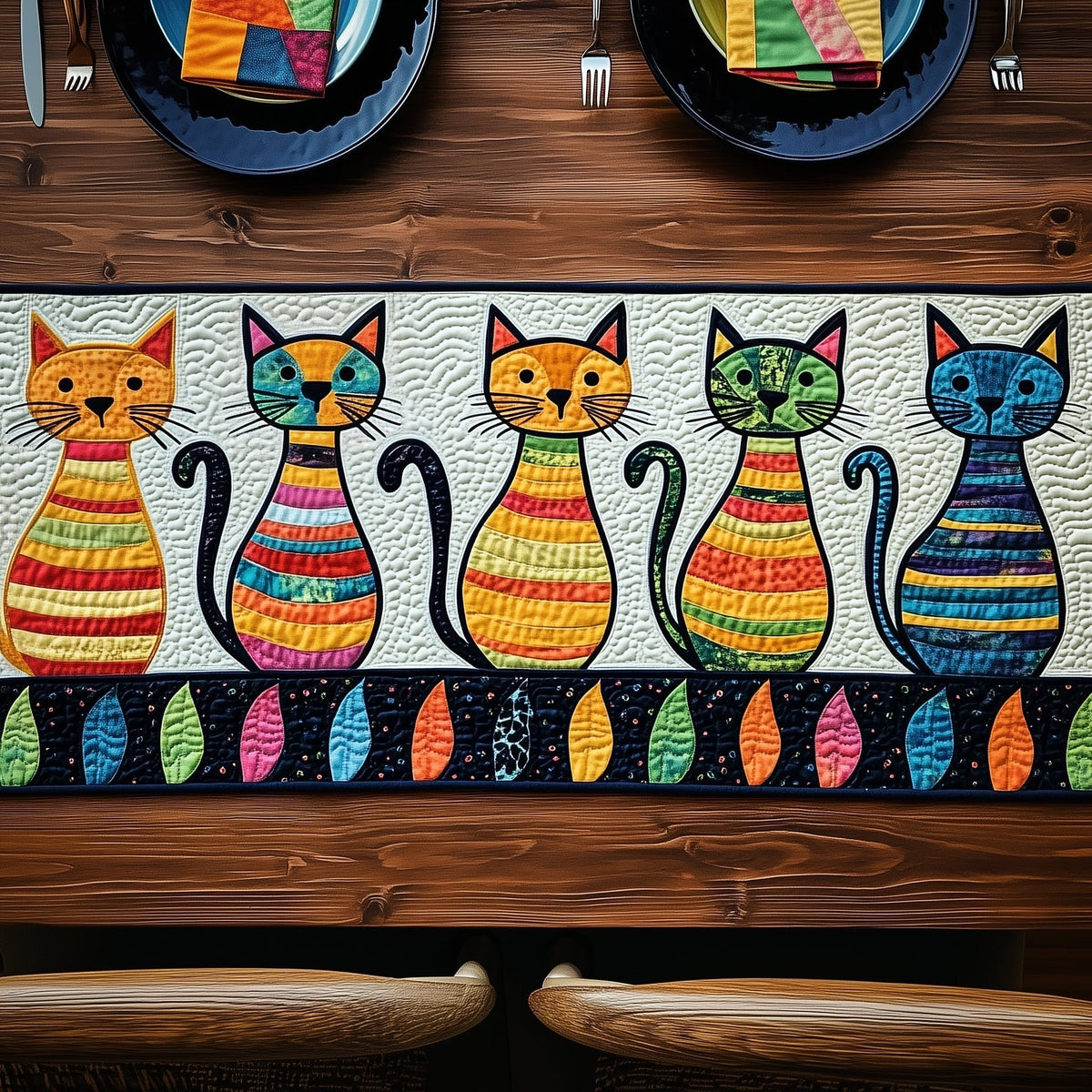 Cat Table Runner