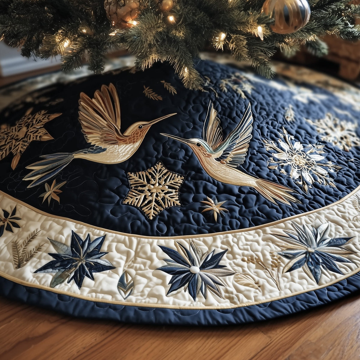 Winter Wings Christmas Tree Skirt