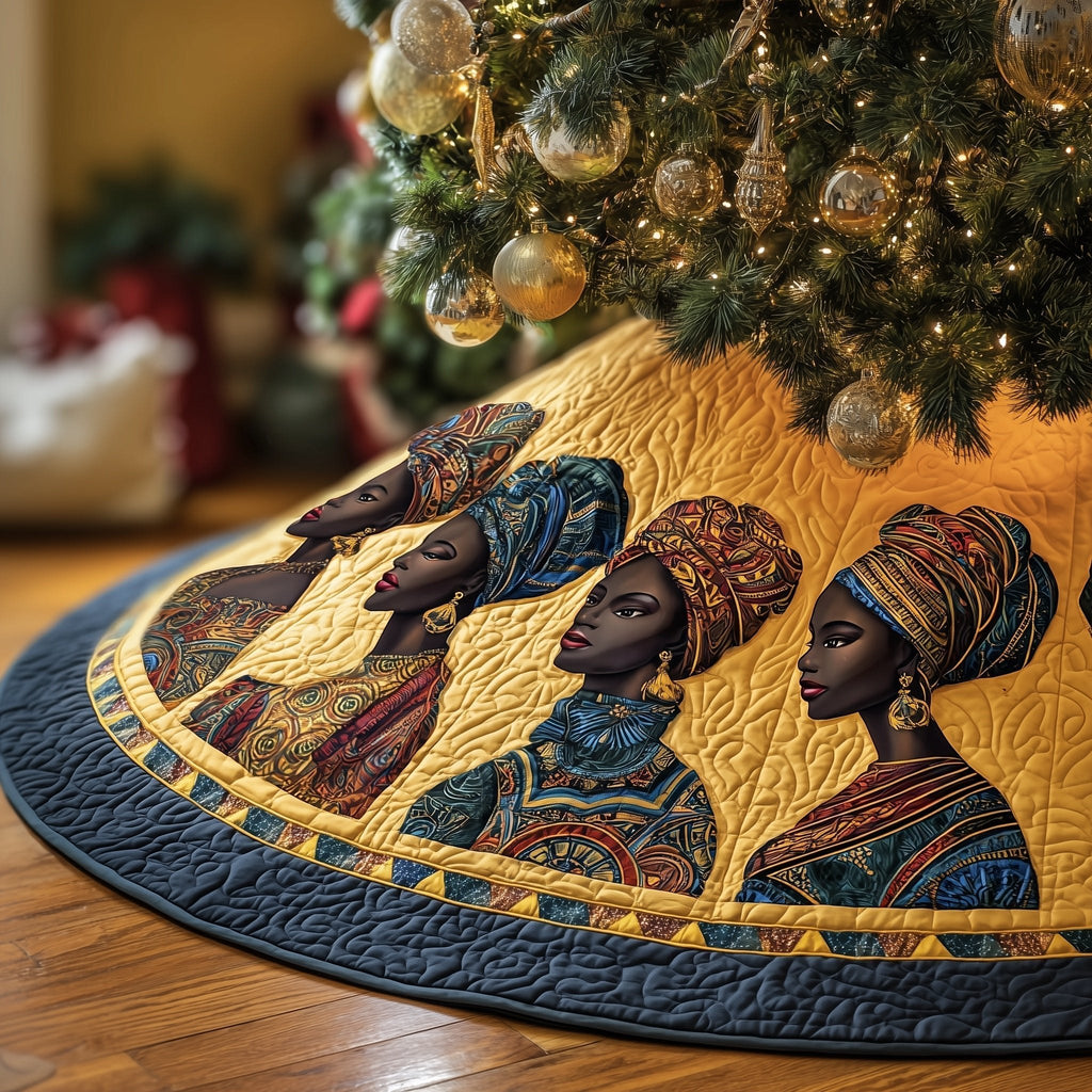 Melanin Queens Christmas Tree Skirt