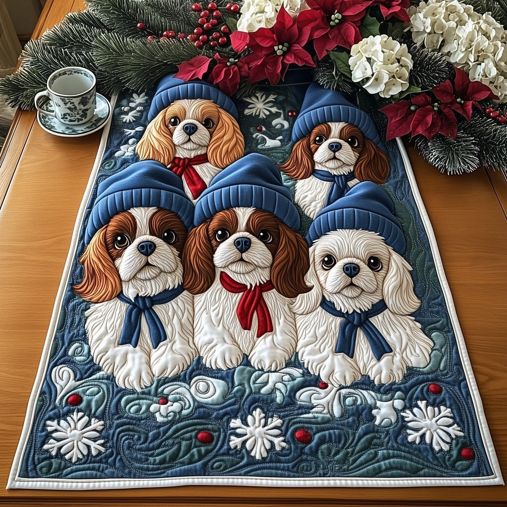 Festive King Charles Table Runner