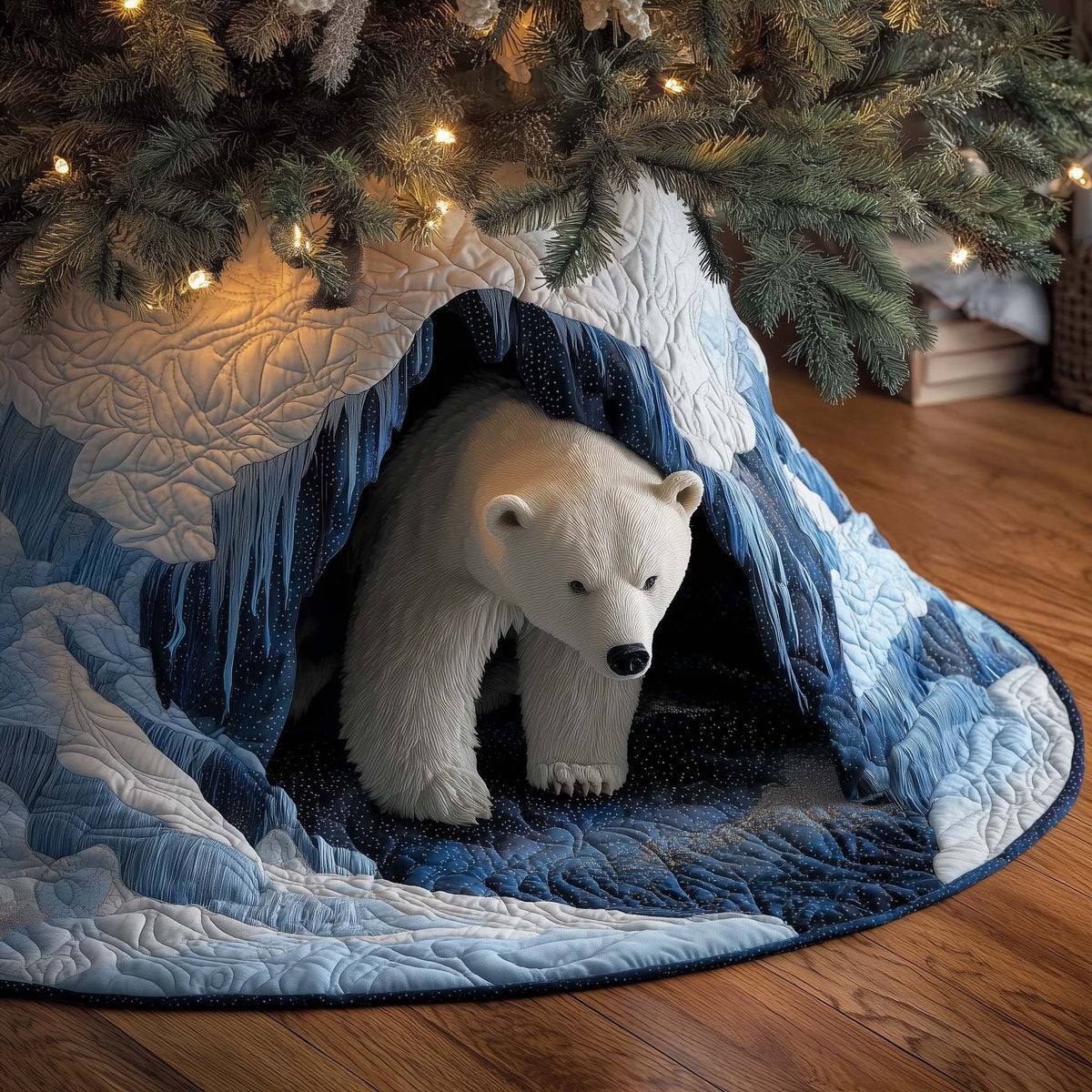 Polar Cave Christmas Tree Skirt