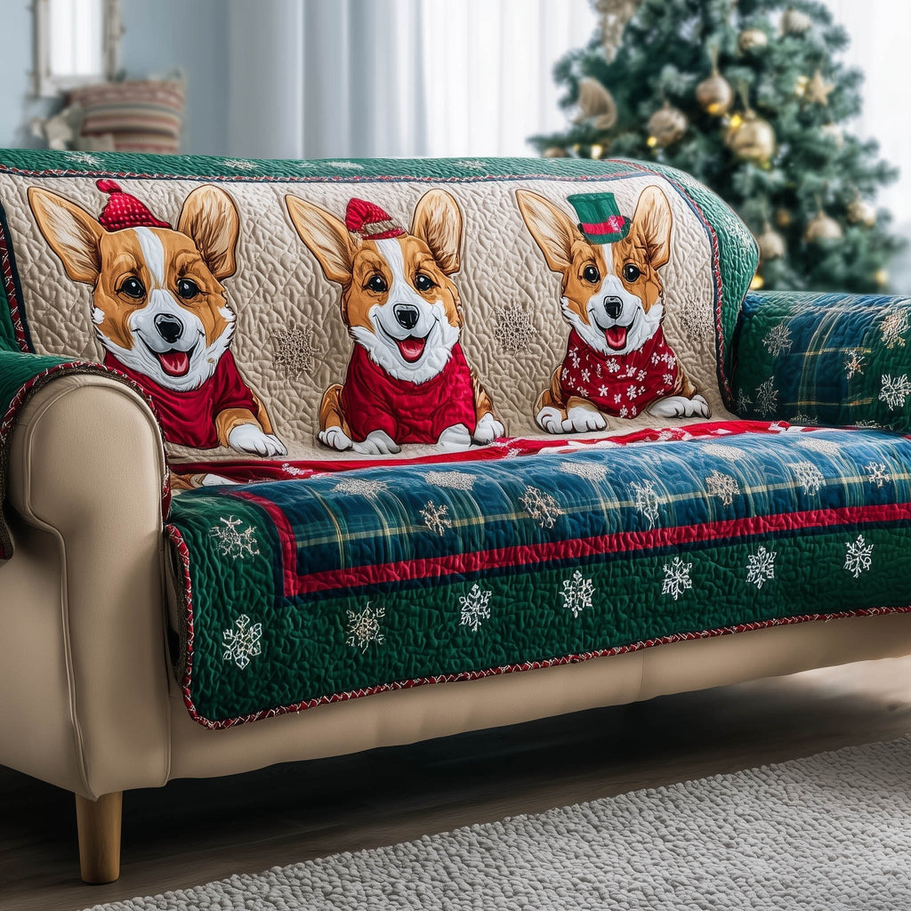 Adorable Corgi Sofa Cover