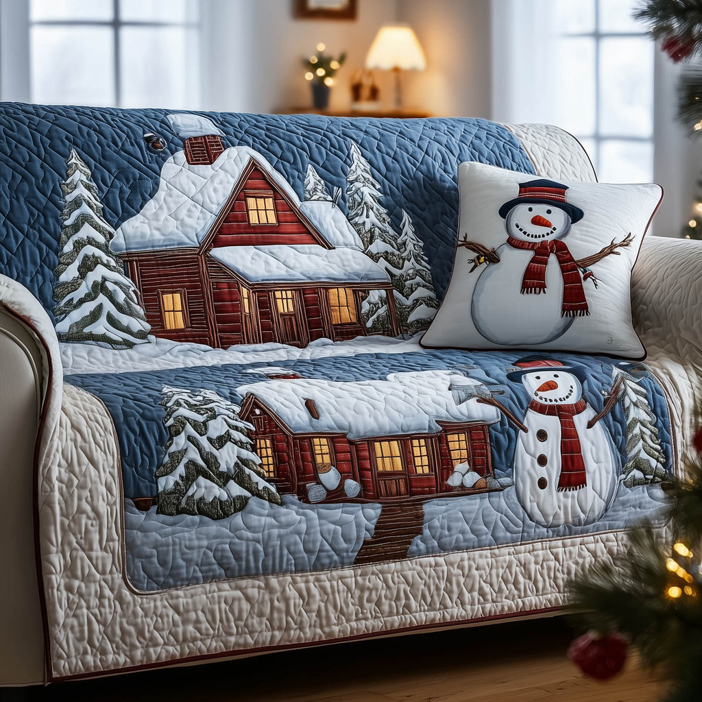 Snow Cabin Sofa Cover