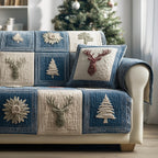 Festive Deer Sofa Cover