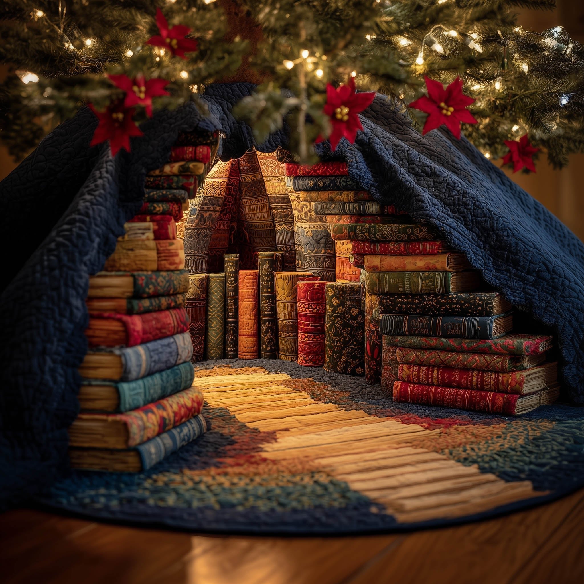 Secret Library Christmas Tree Skirt