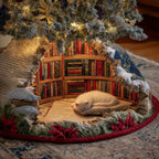 Book Nook Nap Christmas Tree Skirt