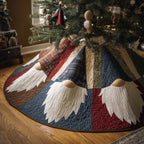Gnome Beard Patch Panels Christmas Tree Skirt
