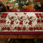 Cherubs with Bows and Roses Table Runner