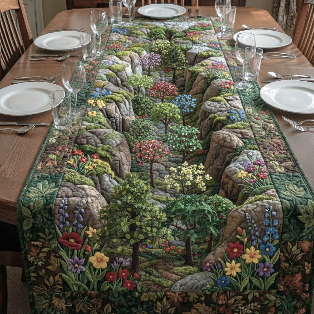 Blooming Forest Table Runner