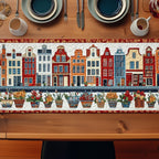Dancing House Table Runner