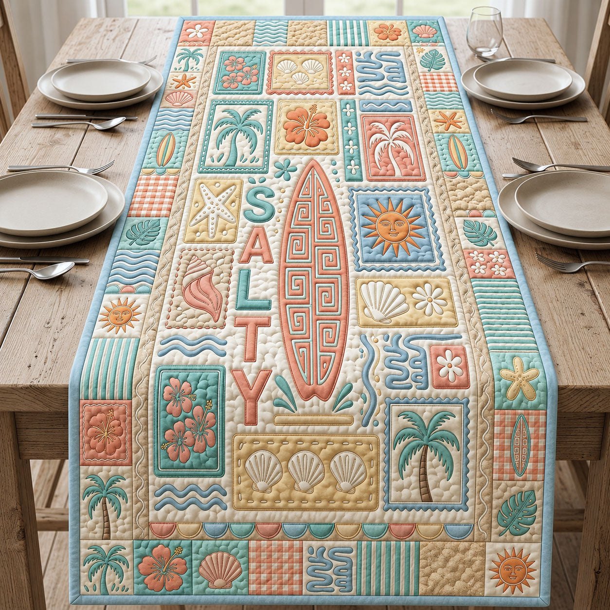 Salty Beach Table Runner