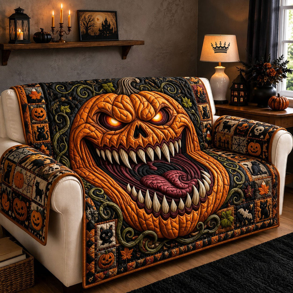 Pumpkin Monster Sofa Cover