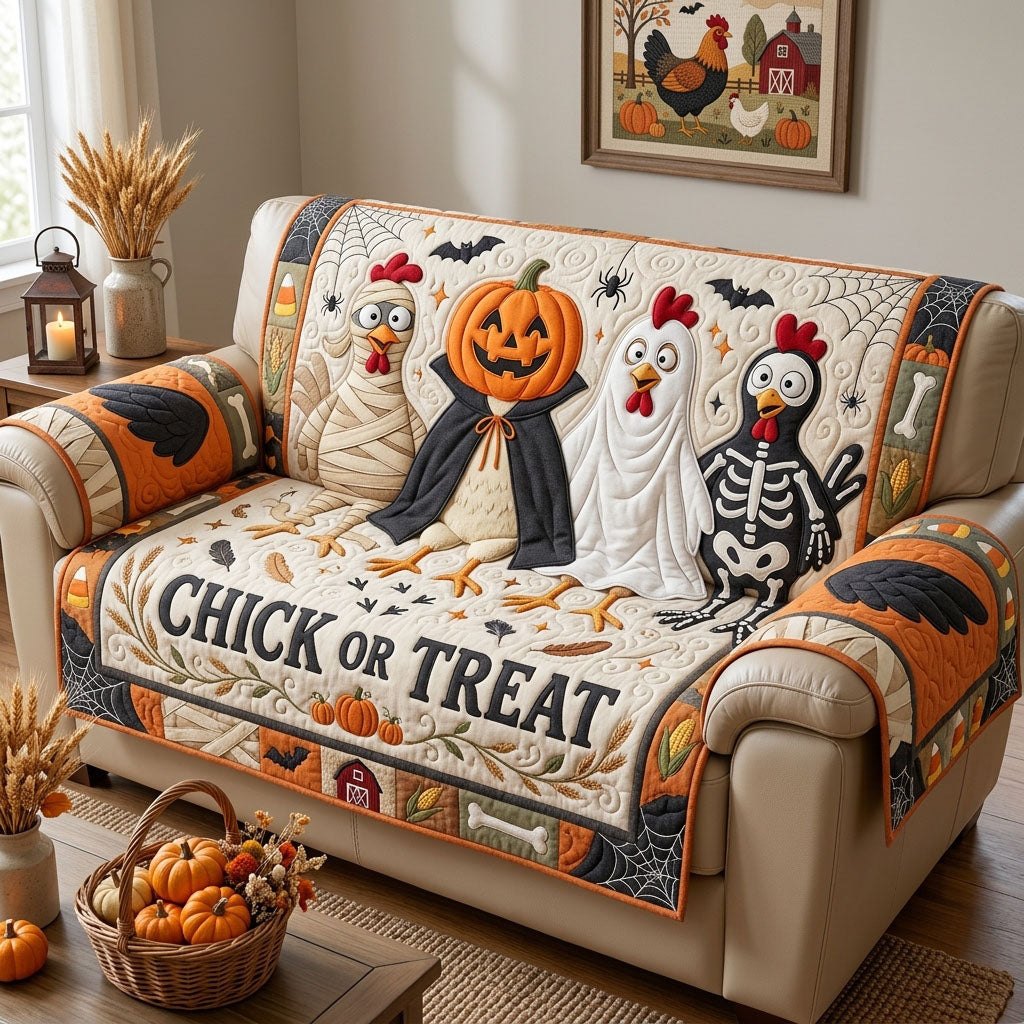 Chick Or Treat Sofa Cover