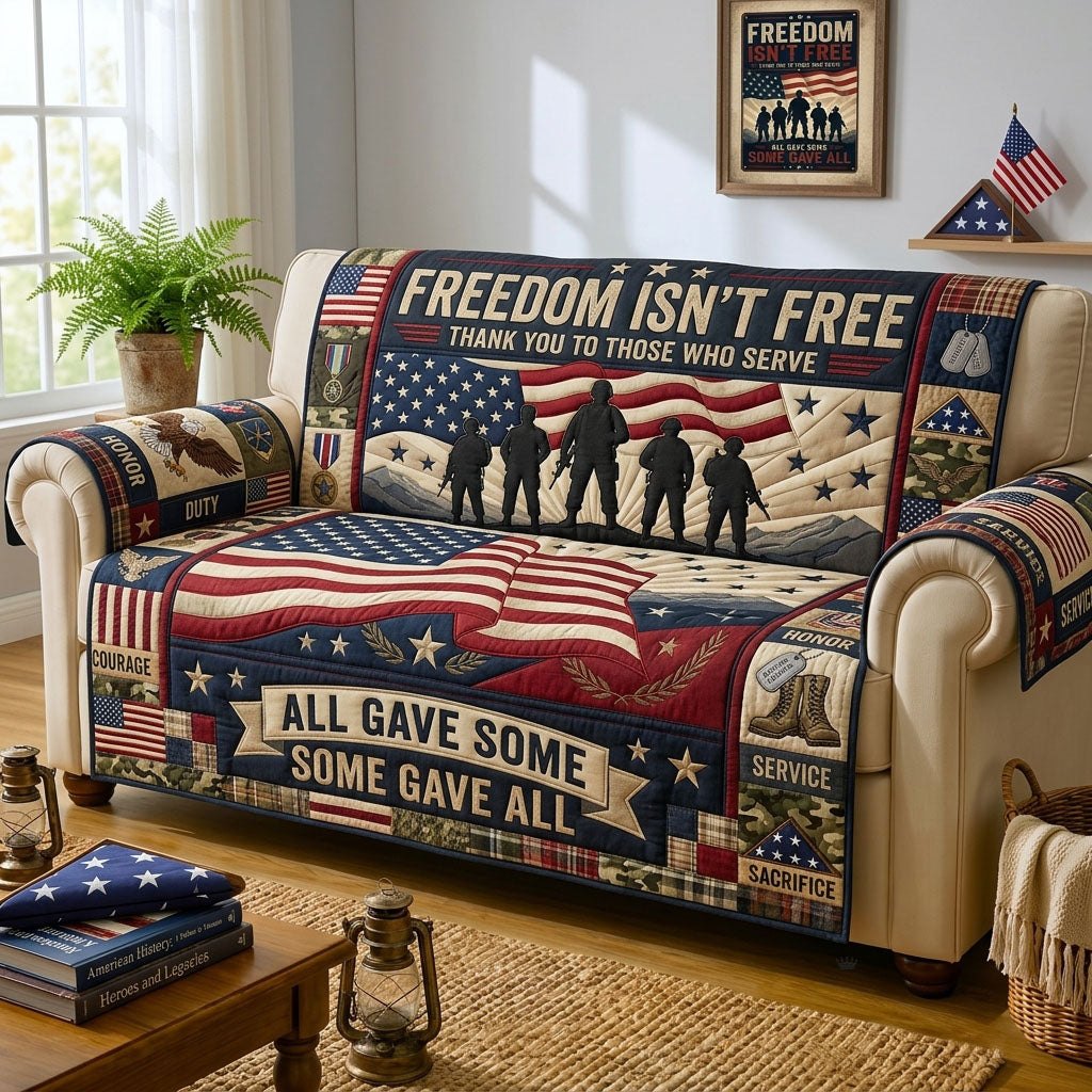 Freedom Isnt Free All Gave Some Some Gave All Sofa Cover