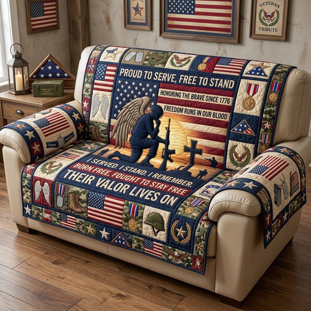 Proud To Serve Sofa Cover