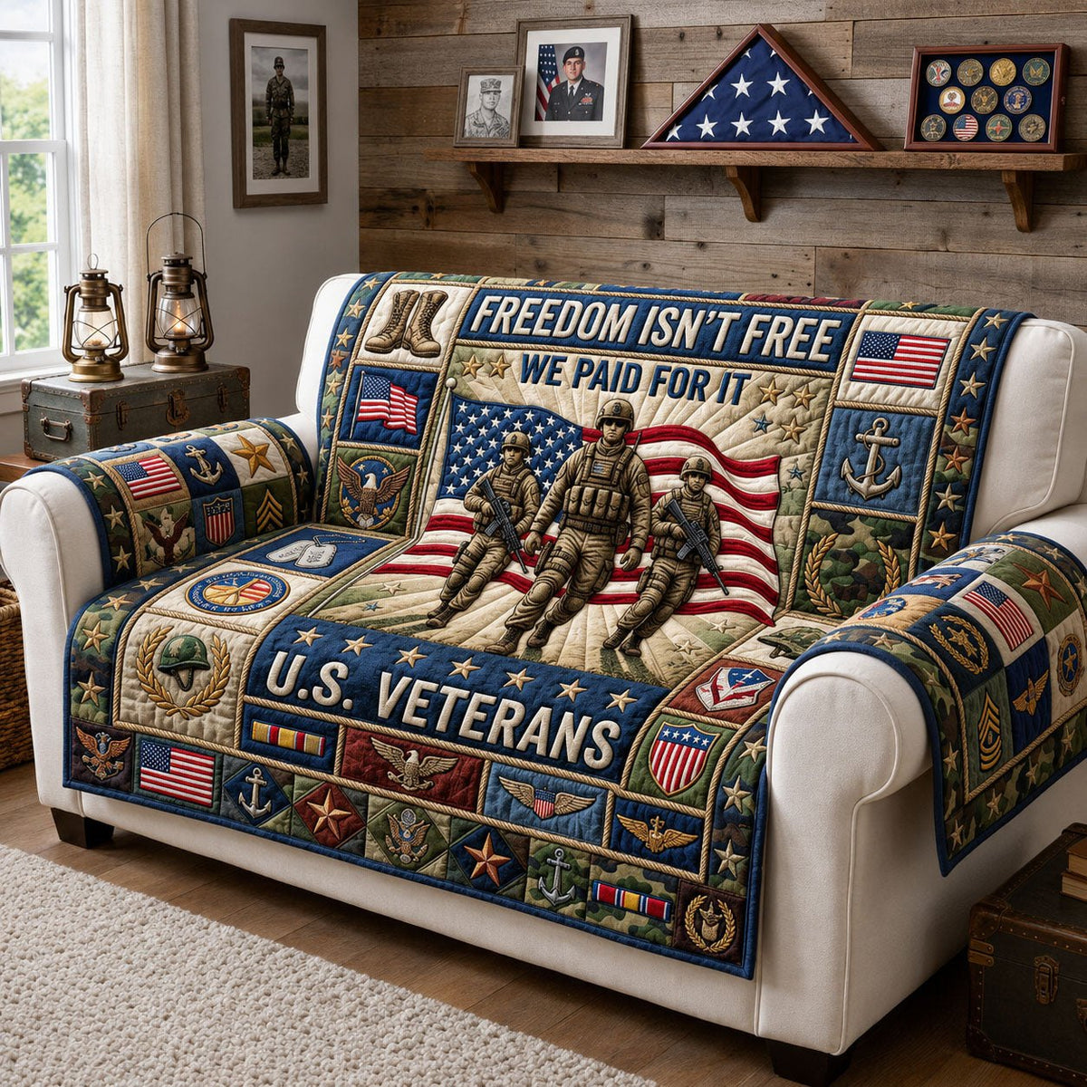 Freedom Isn't Free We Paid For It Sofa Cover