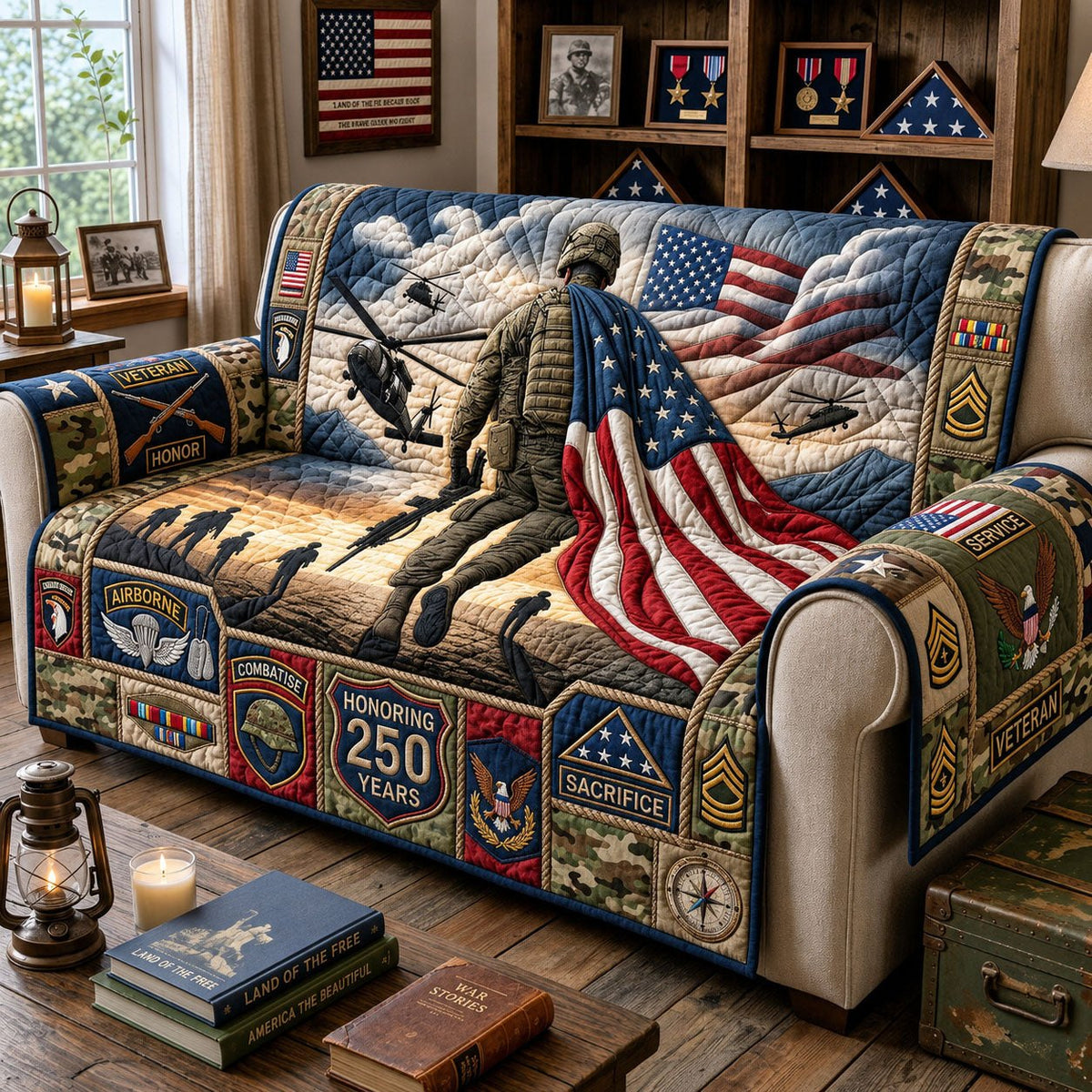 American Soldier Sofa Cover