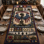 Never Forget Our Fallen Heroes Table Runner