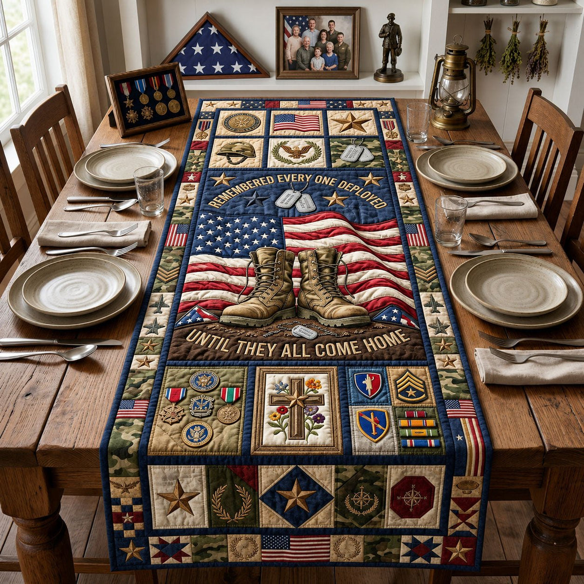 Remember Every One Developed Table Runner