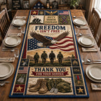 Freedom Isnt Free Table Runner