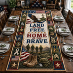 Home of the Brave Memorial Panel Table Runner